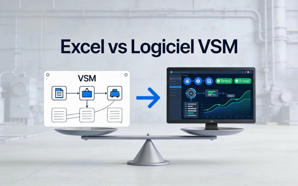 Value Stream Mapping (VSM) : Excel ou logiciel dédié pour vos flux en 2026 ?